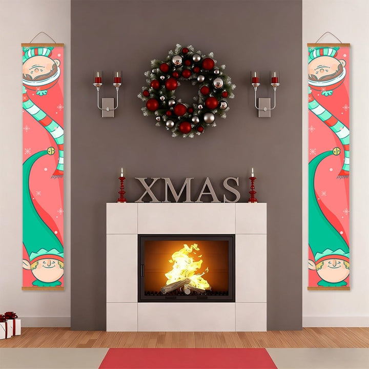 Paint By Numbers KitPorch Sign - Christmas Elves - isuvio