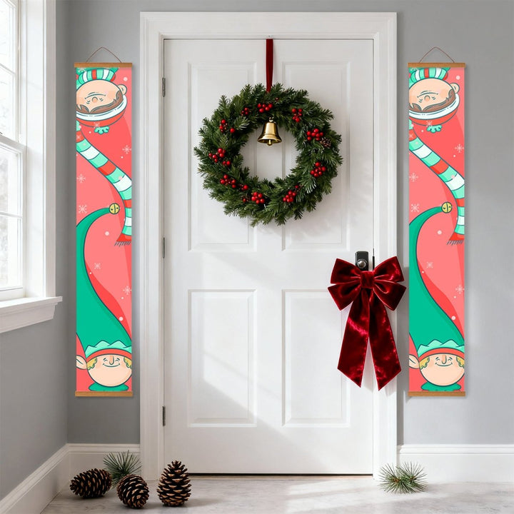 Paint By Numbers KitPorch Sign - Christmas Elves - isuvio