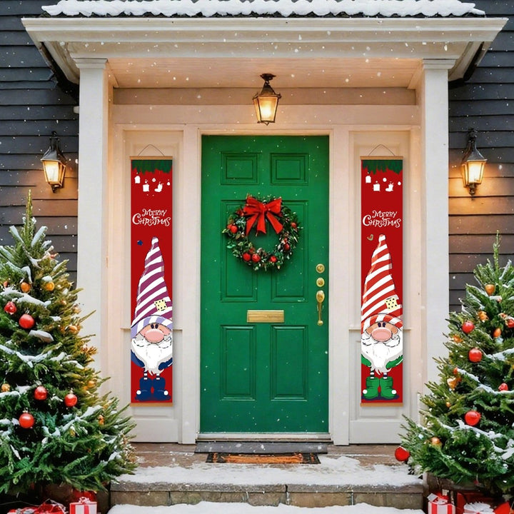 Paint By Numbers KitPorch Sign - Christmas Gnomes - isuvio