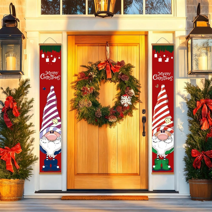 Paint By Numbers KitPorch Sign - Christmas Gnomes - isuvio