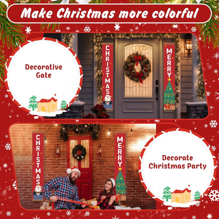 Paint By Numbers KitPorch Sign - Christmas Letters and Merry Tree - isuvio