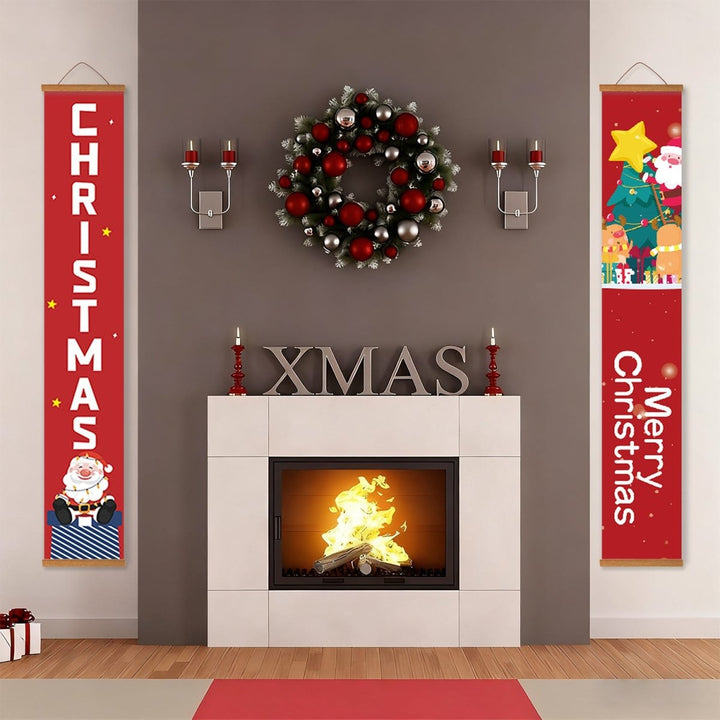 Paint By Numbers KitPorch Sign - Christmas Letters and Merry Tree - isuvio