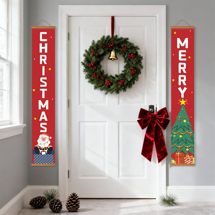 Paint By Numbers KitPorch Sign - Christmas Letters and Merry Tree - isuvio