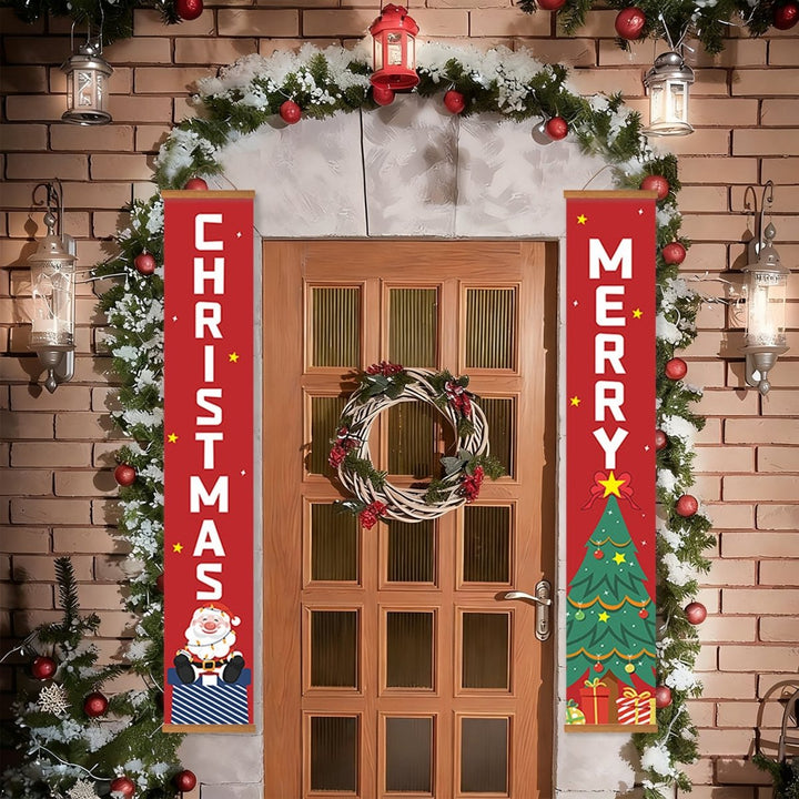 Paint By Numbers KitPorch Sign - Christmas Letters and Merry Tree - isuvio