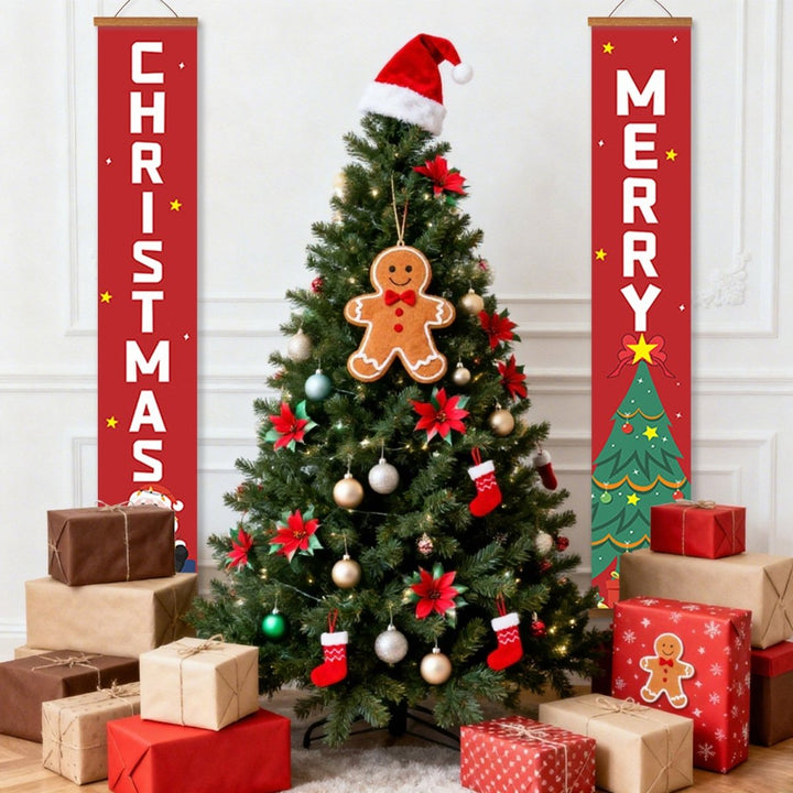 Paint By Numbers KitPorch Sign - Christmas Letters and Merry Tree - isuvio