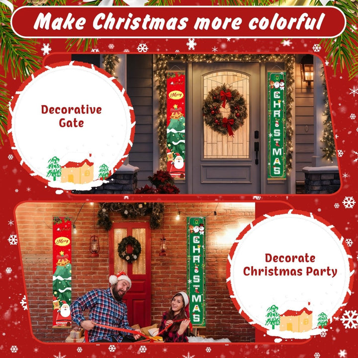Paint By Numbers KitPorch Sign - Christmas Vertical Letters - isuvio