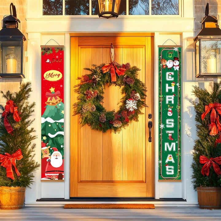 Paint By Numbers KitPorch Sign - Christmas Vertical Letters - isuvio