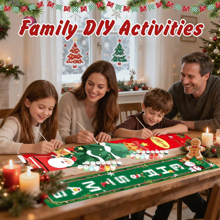 Paint By Numbers KitPorch Sign - Christmas Vertical Letters - isuvio
