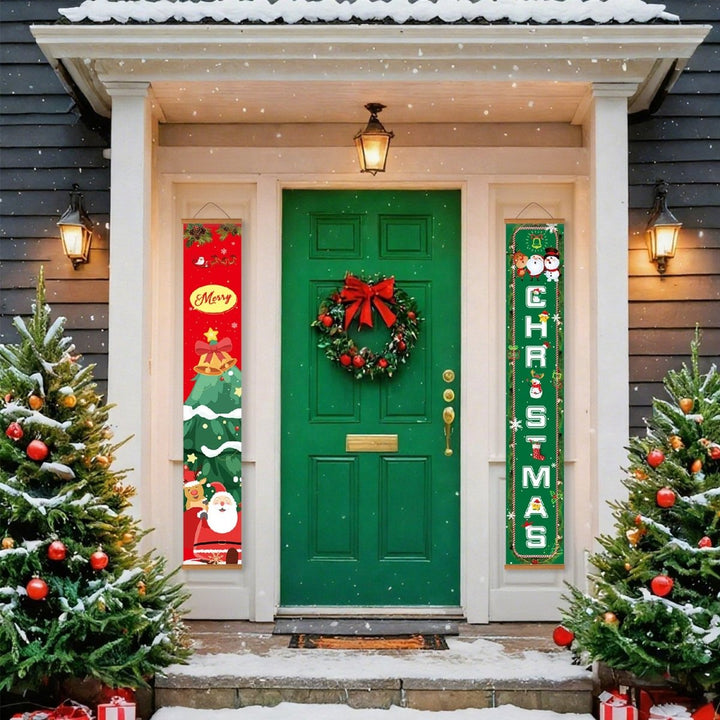 Paint By Numbers KitPorch Sign - Christmas Vertical Letters - isuvio