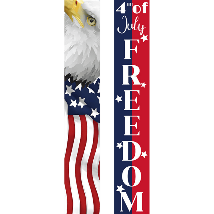 Paint By Numbers KitPorch Sign - Eagle and 4th of July Freedom - isuvio
