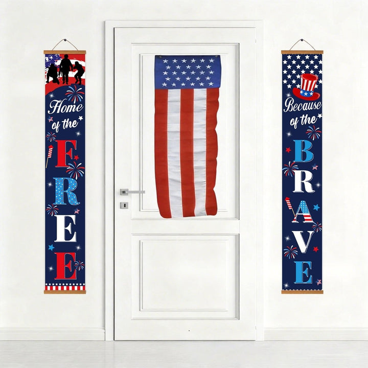 Paint By Numbers KitPorch Sign - Free and Brave Fireworks - isuvio