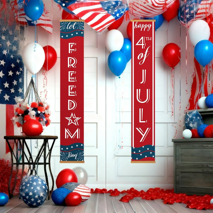 Paint By Numbers KitPorch Sign - Freedom and 4th of July Stars - isuvio