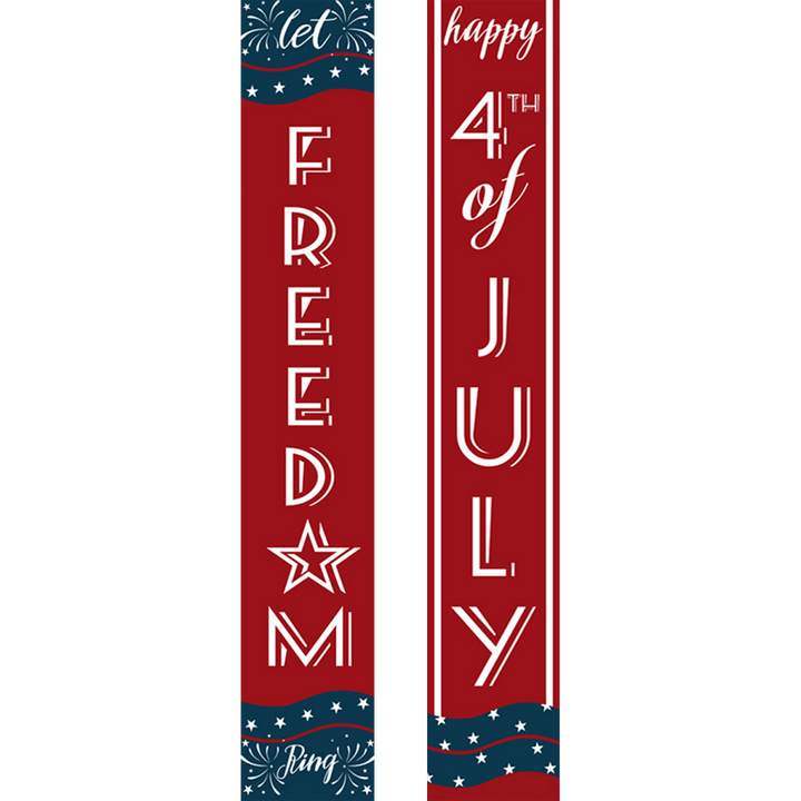 Paint By Numbers KitPorch Sign - Freedom and 4th of July Stars - isuvio