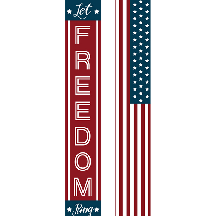 Paint By Numbers KitPorch Sign - Freedom and USA Flag Stripes - isuvio