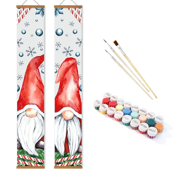 Paint By Numbers KitPorch Sign - Gnome Faces Pair - isuvio