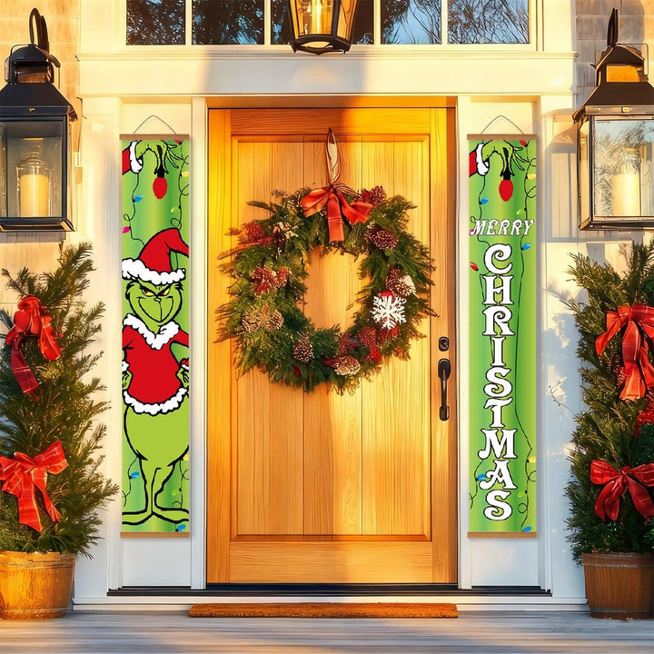 Paint By Numbers KitPorch Sign - Grinch Christmas Letters - isuvio