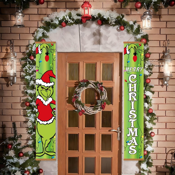 Paint By Numbers KitPorch Sign - Grinch Christmas Letters - isuvio