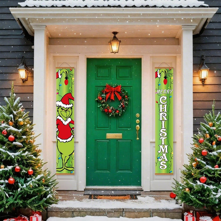 Paint By Numbers KitPorch Sign - Grinch Christmas Letters - isuvio