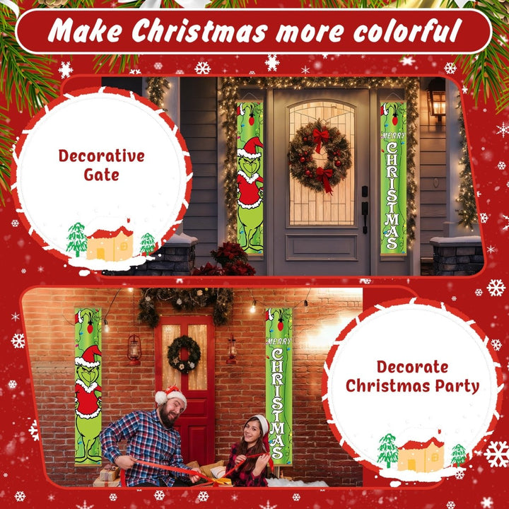 Paint By Numbers KitPorch Sign - Grinch Christmas Letters - isuvio