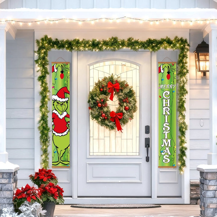 Paint By Numbers KitPorch Sign - Grinch Christmas Letters - isuvio