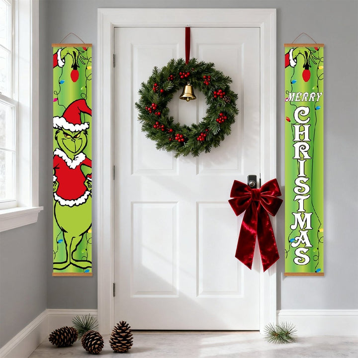 Paint By Numbers KitPorch Sign - Grinch Christmas Letters - isuvio