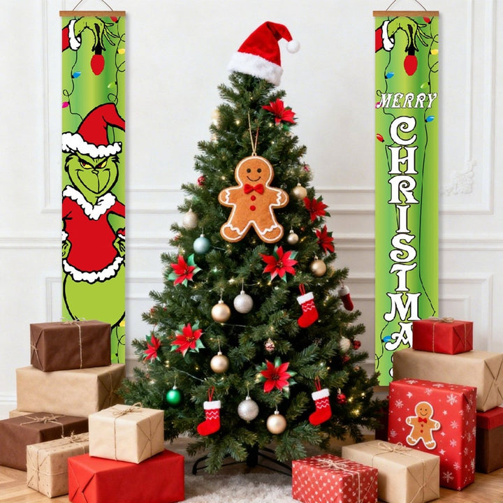 Paint By Numbers KitPorch Sign - Grinch Christmas Letters - isuvio