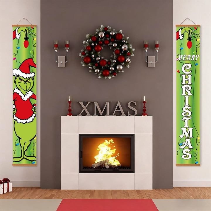 Paint By Numbers KitPorch Sign - Grinch Christmas Letters - isuvio