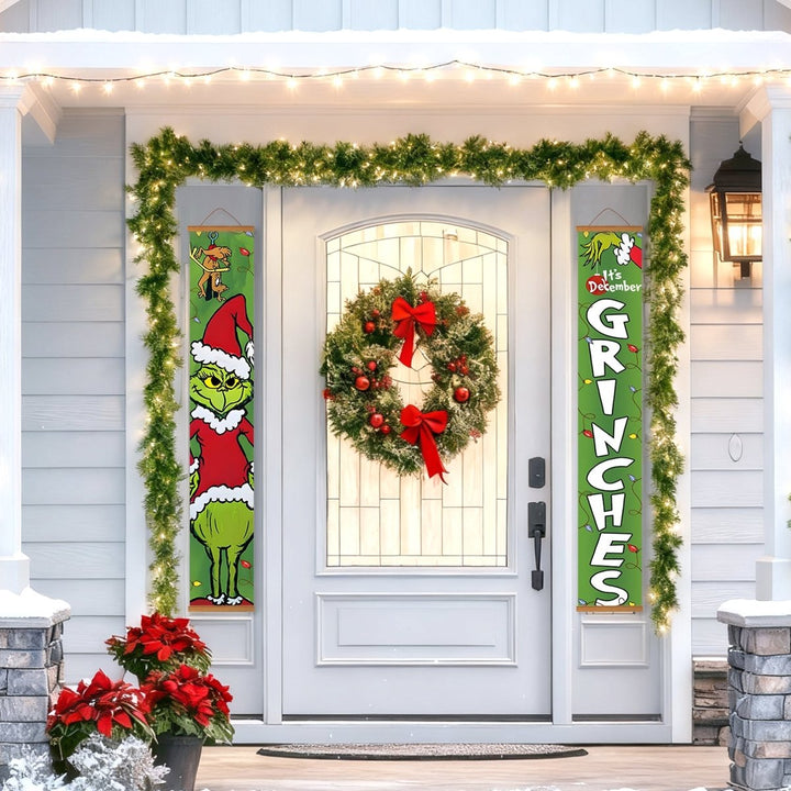 Paint By Numbers KitPorch Sign - Grinch Face and Letters - isuvio