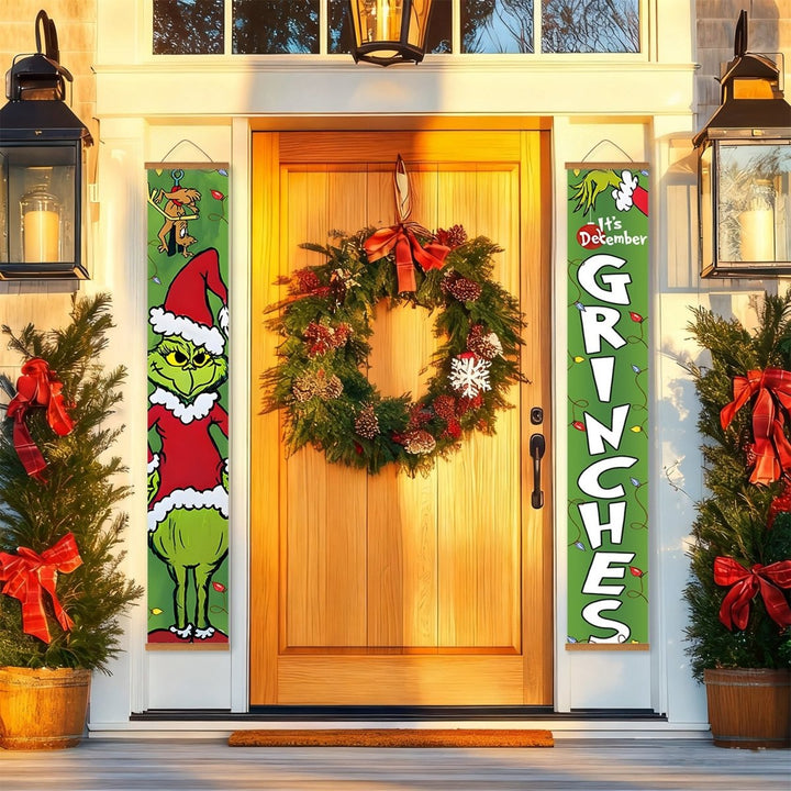 Paint By Numbers KitPorch Sign - Grinch Face and Letters - isuvio