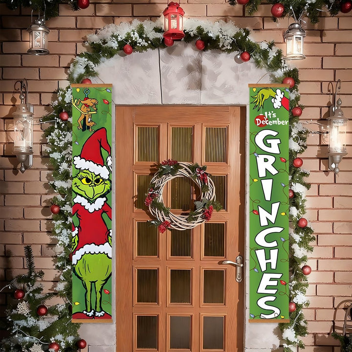 Paint By Numbers KitPorch Sign - Grinch Face and Letters - isuvio