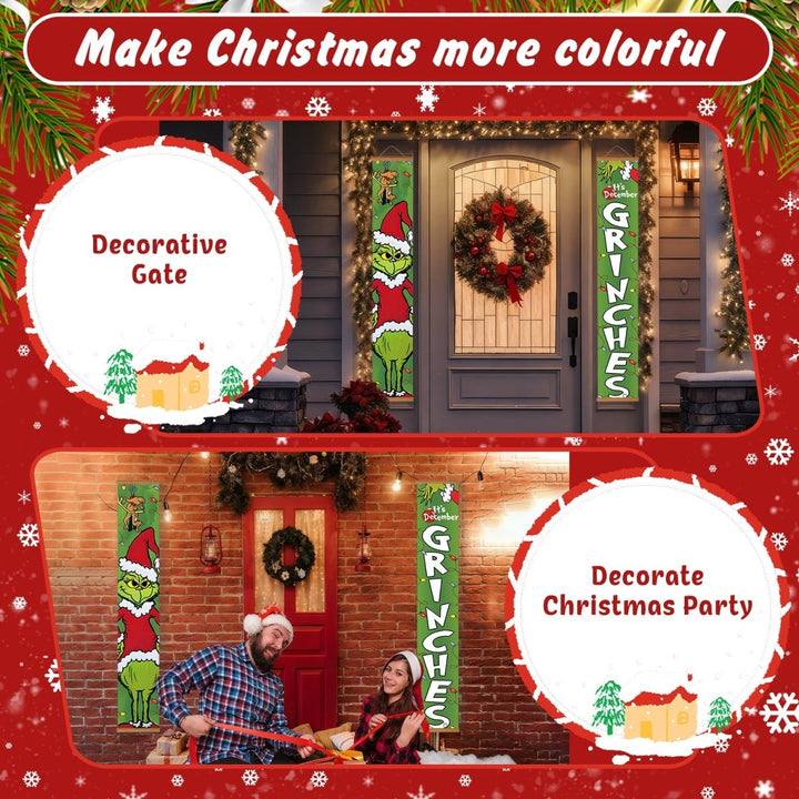 Paint By Numbers KitPorch Sign - Grinch Face and Letters - isuvio