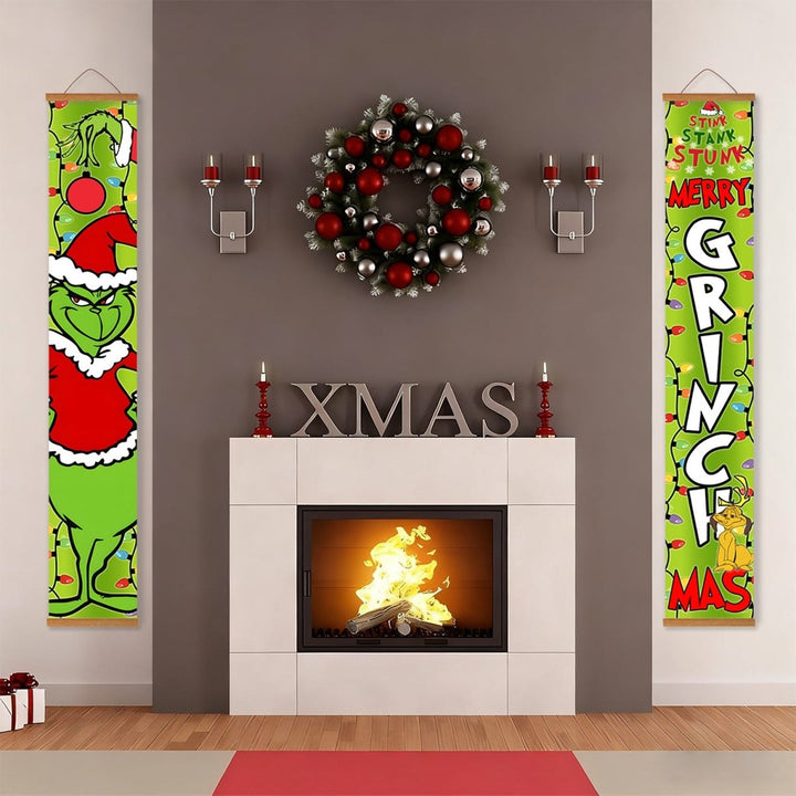 Paint By Numbers KitPorch Sign - Grinch Figure and Letters - isuvio