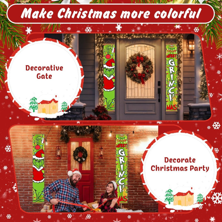Paint By Numbers KitPorch Sign - Grinch Figure and Letters - isuvio
