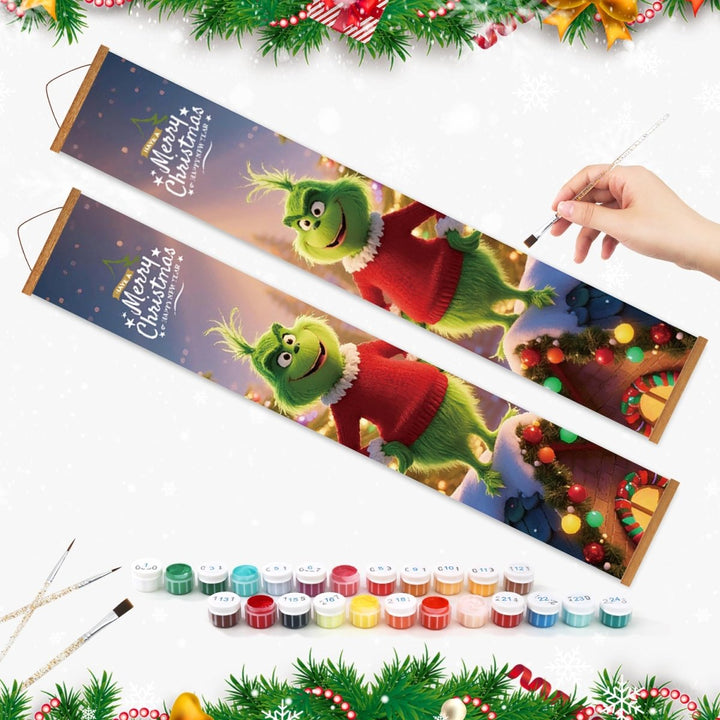 Paint By Numbers KitPorch Sign - Grinch Pair Night Lights - isuvio
