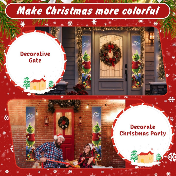 Paint By Numbers KitPorch Sign - Grinch Pair Night Lights - isuvio