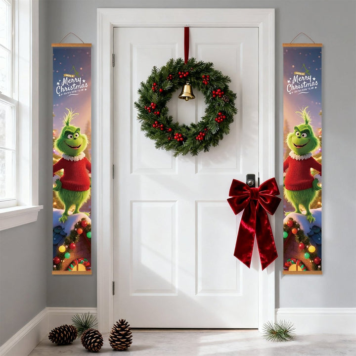 Paint By Numbers KitPorch Sign - Grinch Pair Night Lights - isuvio
