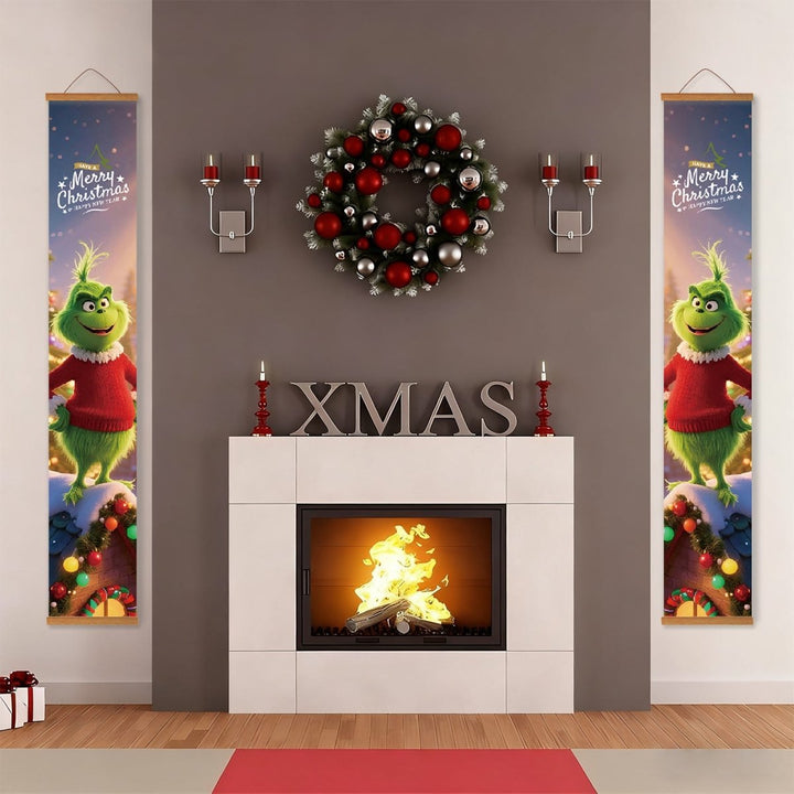 Paint By Numbers KitPorch Sign - Grinch Pair Night Lights - isuvio