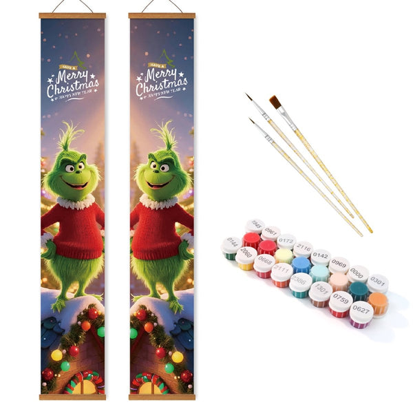 Paint By Numbers KitPorch Sign - Grinch Pair Night Lights - isuvio