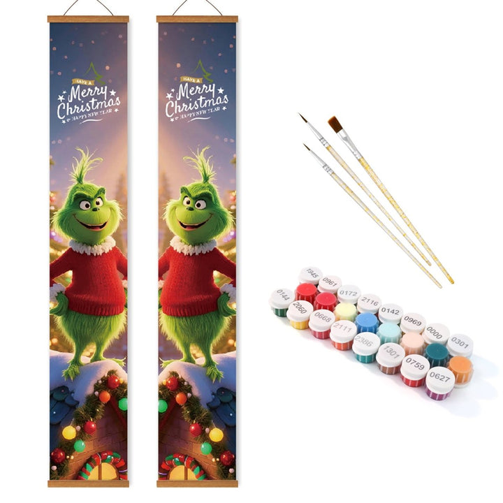 Paint By Numbers KitPorch Sign - Grinch Pair Night Lights - isuvio