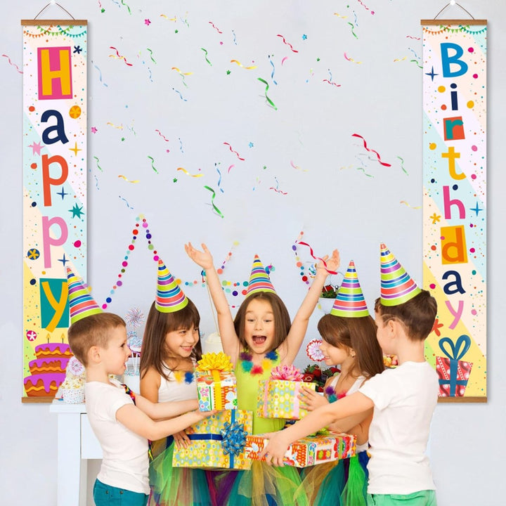 Paint By Numbers KitPorch Sign - Happy Birthday Pastel Letters - isuvio