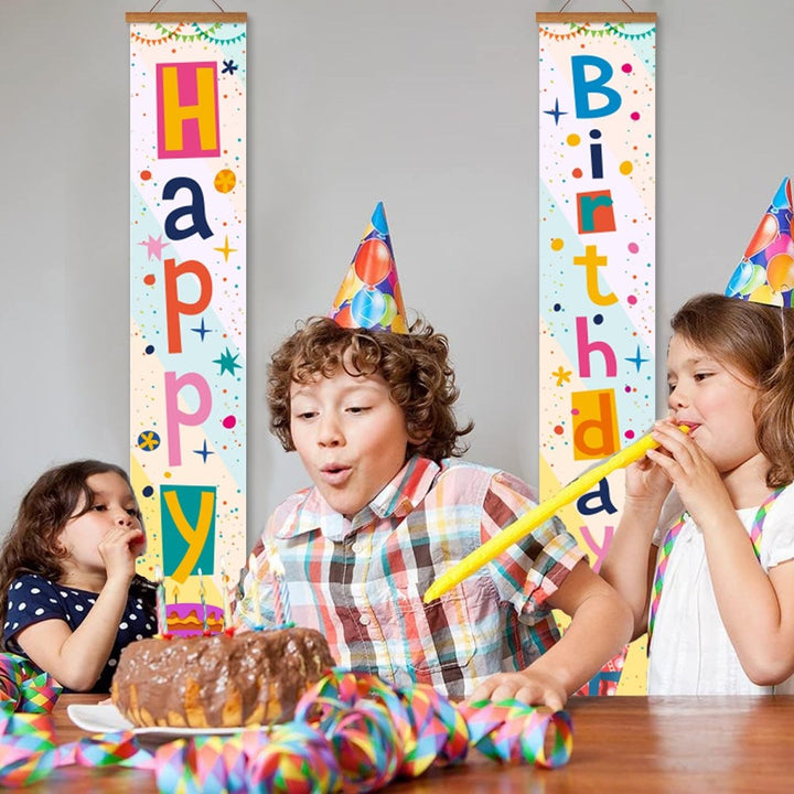 Paint By Numbers KitPorch Sign - Happy Birthday Pastel Letters - isuvio