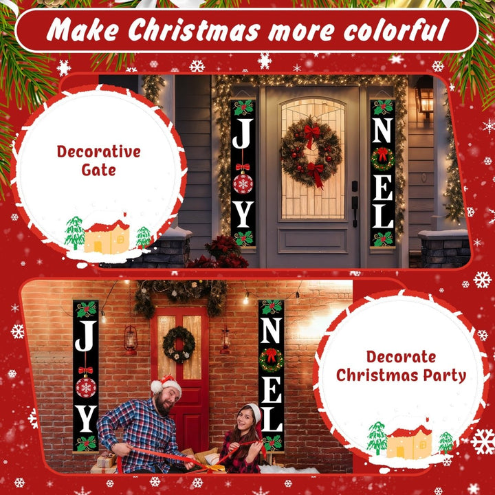 Paint By Numbers KitPorch Sign - Joy and Noel Letters Black - isuvio