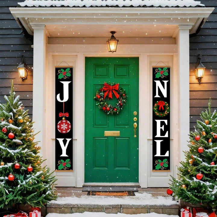 Paint By Numbers KitPorch Sign - Joy and Noel Letters Black - isuvio