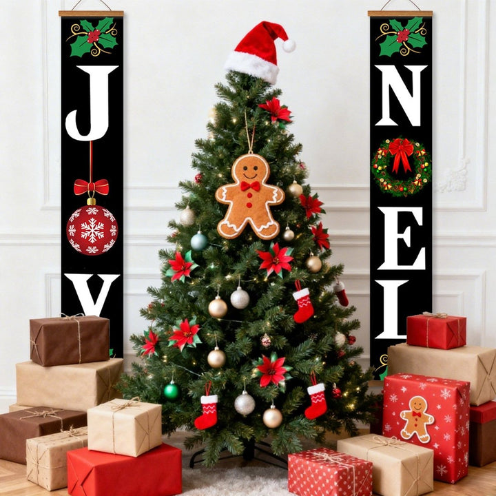 Paint By Numbers KitPorch Sign - Joy and Noel Letters Black - isuvio