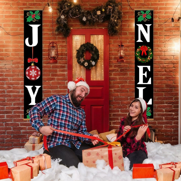 Paint By Numbers KitPorch Sign - Joy and Noel Letters Black - isuvio