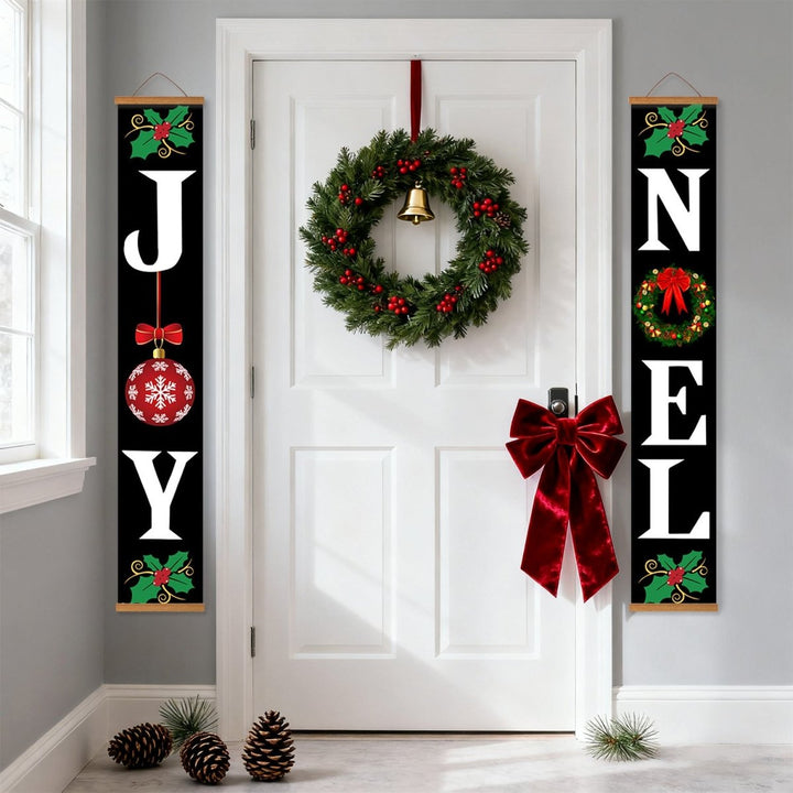 Paint By Numbers KitPorch Sign - Joy and Noel Letters Black - isuvio