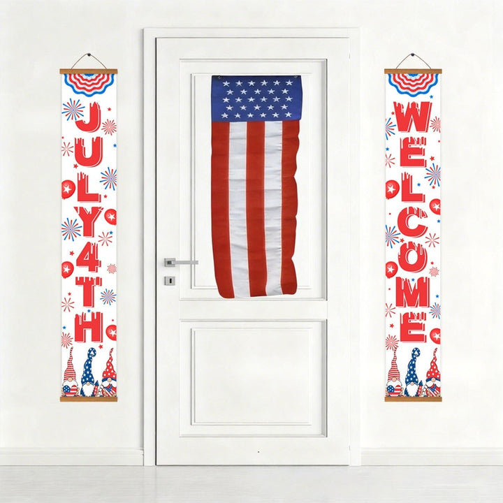 Paint By Numbers KitPorch Sign - July 4th and Welcome Fireworks - isuvio