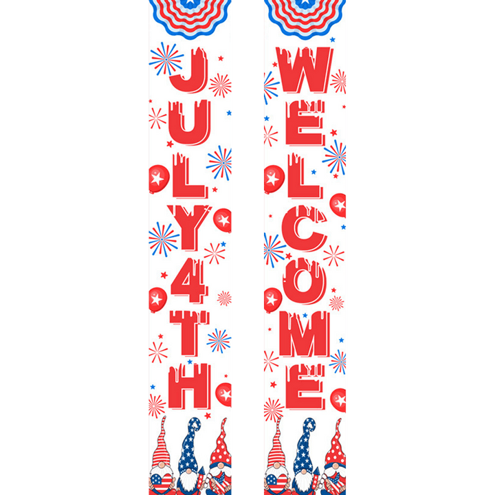 Paint By Numbers KitPorch Sign - July 4th and Welcome Fireworks - isuvio