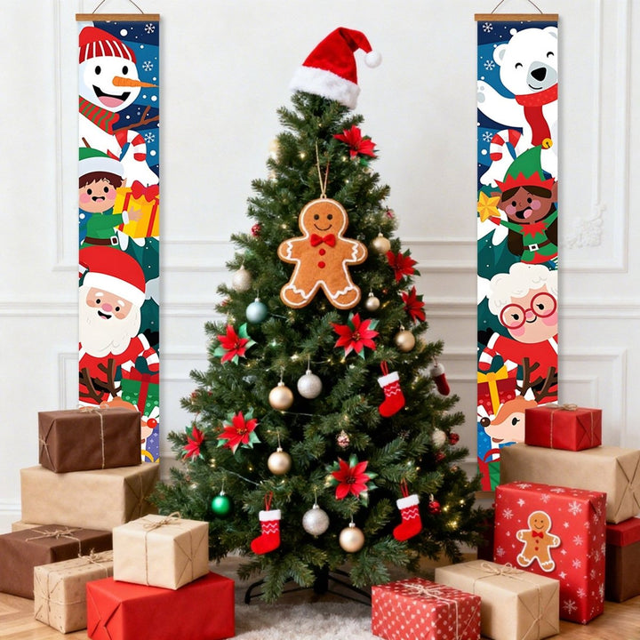 Paint By Numbers KitPorch Sign - Kids and Animals Christmas Group - isuvio