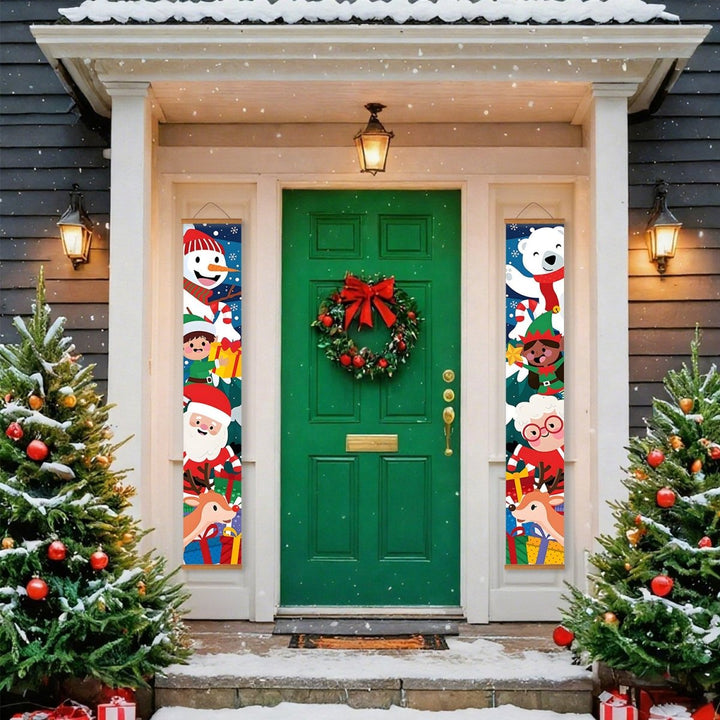 Paint By Numbers KitPorch Sign - Kids and Animals Christmas Group - isuvio